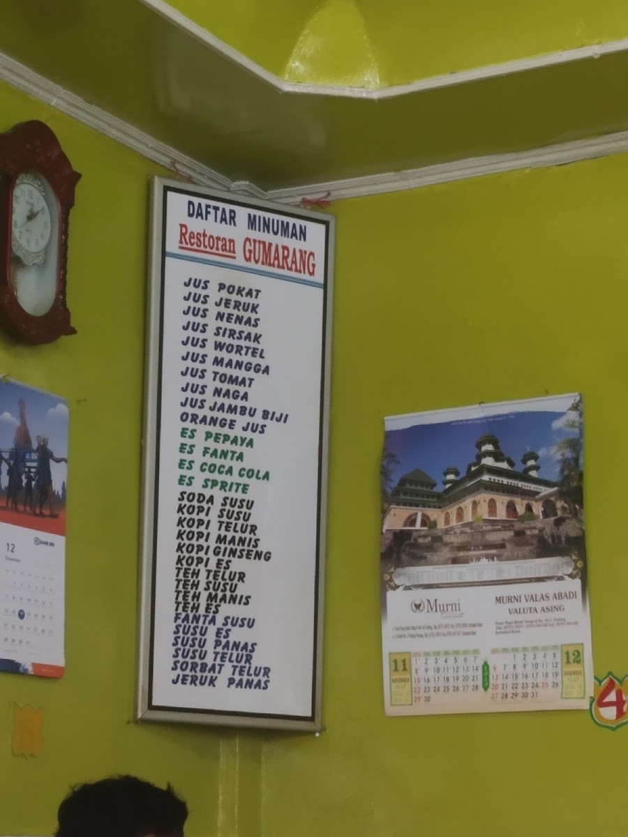 Menu Rumah Makan Gumarang-7